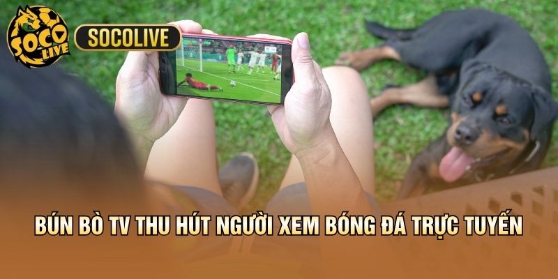 Bún Bò TV thu hút người xem bóng đá trực tuyến